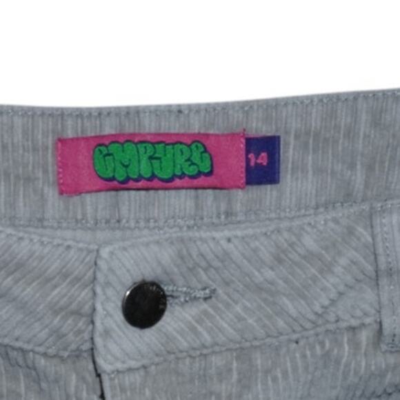 Empyre Women’s Gray Corduroy Pants Size 14 Y2K Skater Streetwear Retro Jeans - Picture 9 of 10